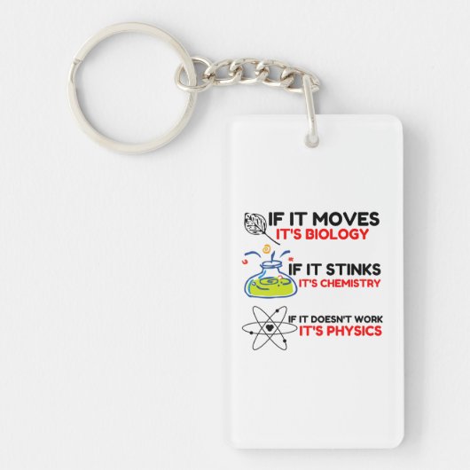 科学生物学化学物理学 キーホルダー (正面)