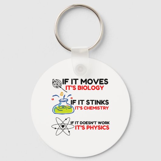 科学生物学化学物理学 キーホルダー (正面)