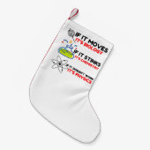 科学生物学化学物理学 スモールクリスマスストッキング (正面 (吊り時))