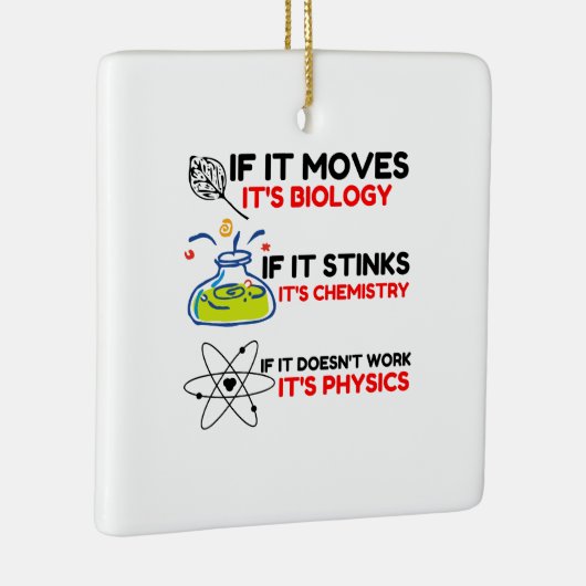 科学生物学化学物理学 セラミックオーナメント (右)