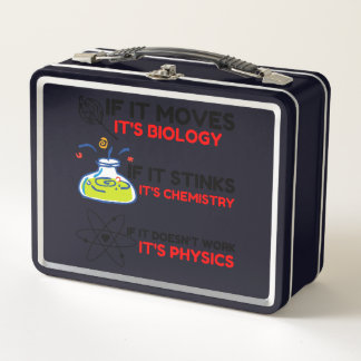 科学生物学化学物理学 メタルランチボックス