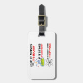 科学生物学化学物理学 ラゲッジタグ (正面縦)