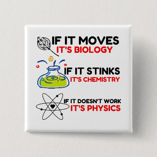 科学生物学化学物理学 缶バッジ