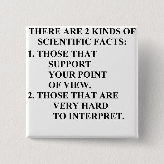 科学的な事実 缶バッジ (正面)