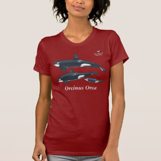 科学的な名前のシャチ家族のTシャツ Tシャツ