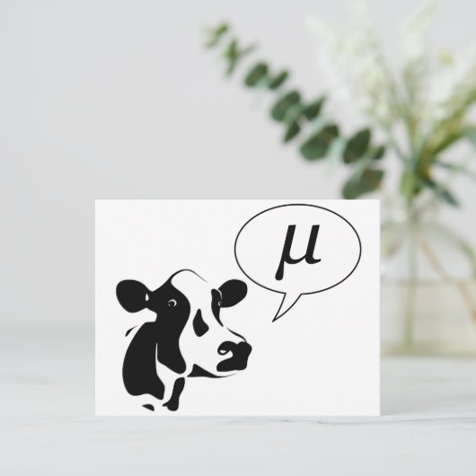 科学的な牛はMu行きます ポストカード (スタンド正面)