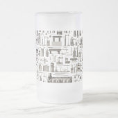 科学的な用具 フロストグラスビールジョッキ (中央)