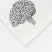 科学的な脳 フリースブランケット (角)