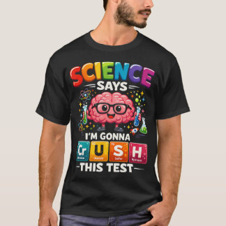 科学的に私ならこのテストをぶっ飛ばす教師 Tシャツ
