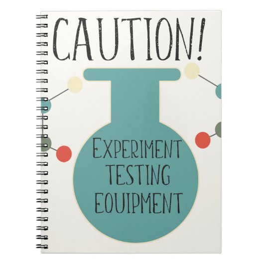 科学研究室化学パターンノート ノートブック (正面)