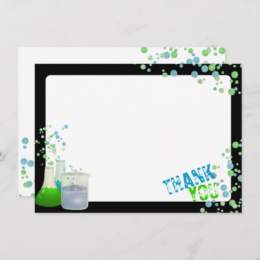 科学研究所ありがとう サンキューカード (正面/裏面)