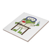 科学研究所のカエル タイル (側面)