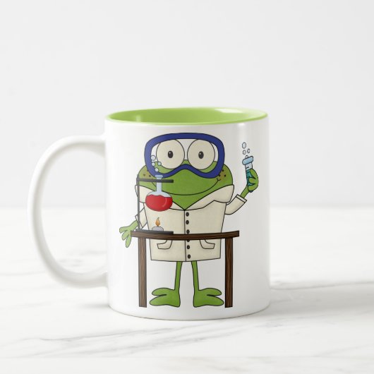 科学研究所のカエル ツートーンマグカップ (左)