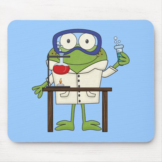 科学研究所のカエル マウスパッド (正面)