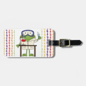 科学研究所のカエル ラゲッジタグ (正面横)