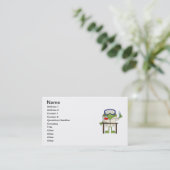 科学研究所のカエル 名刺 (スタンド正面)