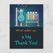 科学研究所誕生日サンキューカード ポストカード (正面)