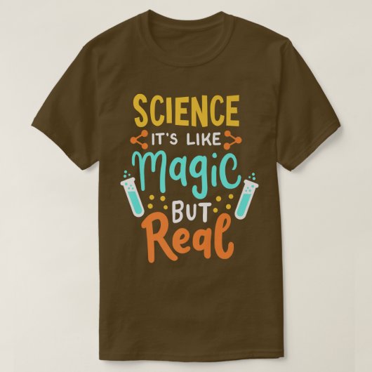 科学科学者先生学生化学者フィジックス Tシャツ (デザイン正面)