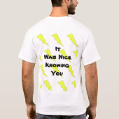 科学稲妻の閃光 Tシャツ (裏面)