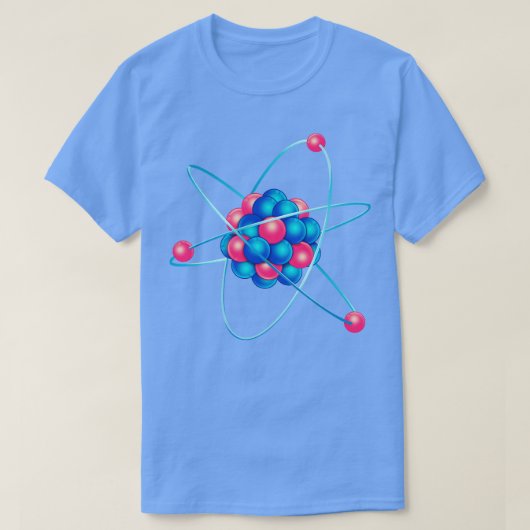 科学粒子原子化学 Tシャツ (デザイン正面)