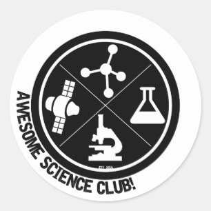 科学素晴らし部のステッカー! ラウンドシール