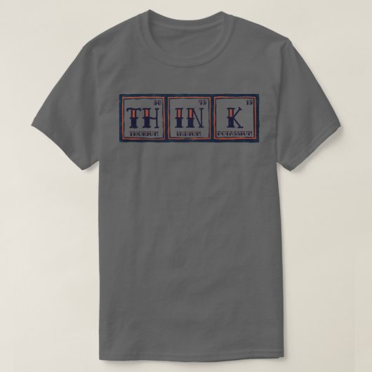 科学考え学 Tシャツ (デザイン正面)