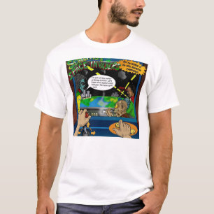 科学者およびSpaceinvadersのTシャツ Tシャツ