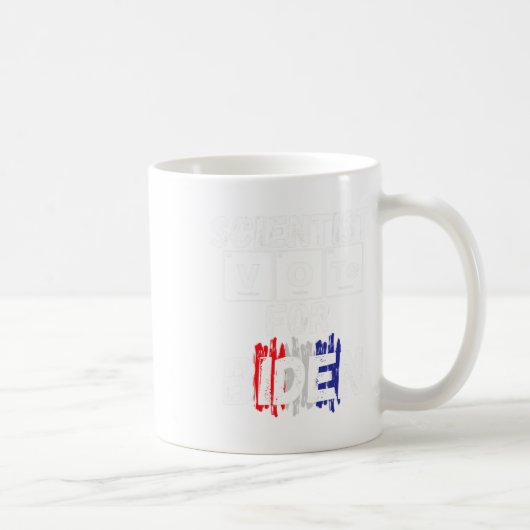 科学者によるバイデン氏投票 コーヒーマグカップ (右)