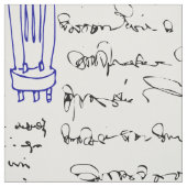 科学者のスケッチ ファブリック (見本)