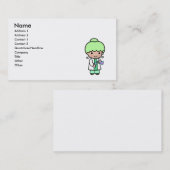 科学者の女の子 名刺 (正面/裏面)