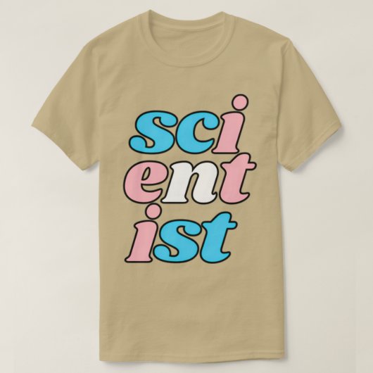科学者の縦横縁ど域 Tシャツ (デザイン正面)