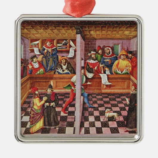 科学者の裁判所 メタルオーナメント (正面)