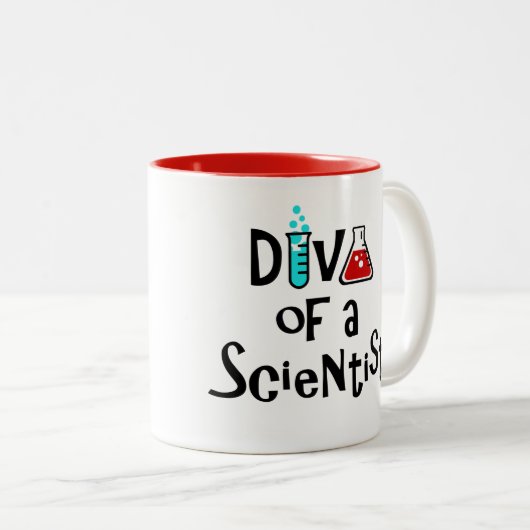 「科学者のDIVA/生きている!」 ツートーンマグカップ (正面右)