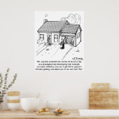 科学者は自分の浴槽から血痕を取り除くことができる ポスター (キッチン)