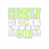 科学者ギフト |化学は料理 シール (正面)