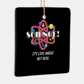 科学者ギフト |化学科学は魔法 セラミックオーナメント (右)