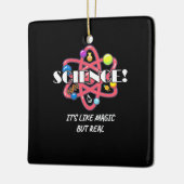 科学者ギフト |化学科学は魔法 セラミックオーナメント (左)