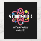 科学者ギフト |化学科学は魔法 ワインラベル (シングルラベル)