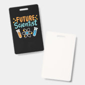 科学者ギフト | 将来の科学者 バッジ (正面＆裏面)