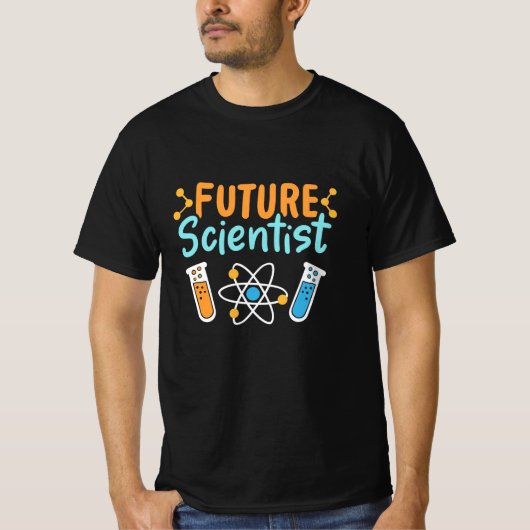 科学者ギフト |将来の科学者 Tシャツ (正面)