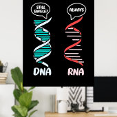 科学者ギフト |生物学先生Rna ポスター (ホームオフィス)