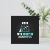 科学者ギフト | 私はデータサイエンティストです 招待状 (スタンド正面)