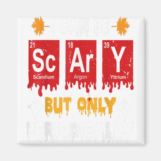科学者化学用ハロウィンおもしろいの衣装H マグネット (正面)