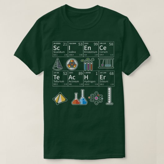 科学者周期表化学研究会 Tシャツ (デザイン正面)