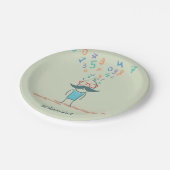 科学者考えの紙プレート ペーパープレート (アングル)