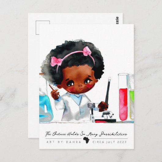 科学者 ポストカード (正面/裏面)