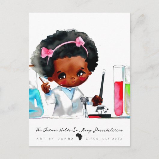 科学者 ポストカード (正面)