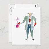 科学者 ポストカード (正面/裏面)