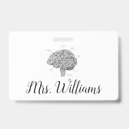 科学脳 バッジ (正面)