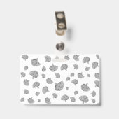 科学脳 バッジ (裏面 （クリップ付）)